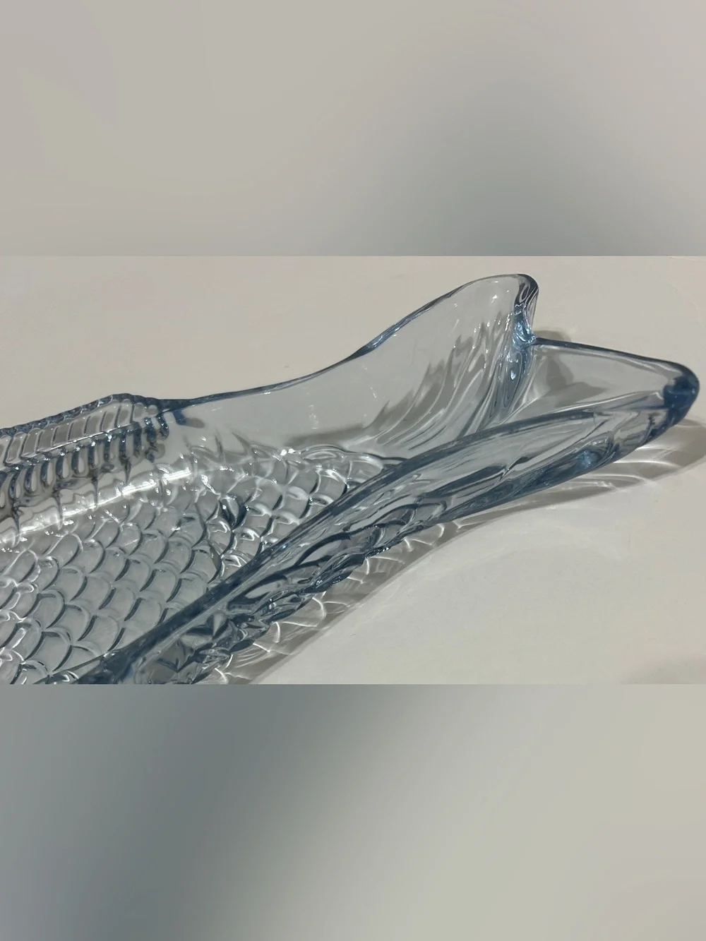 NEW Hobby Lobby Glass Fish Serving Dish 10”X6”